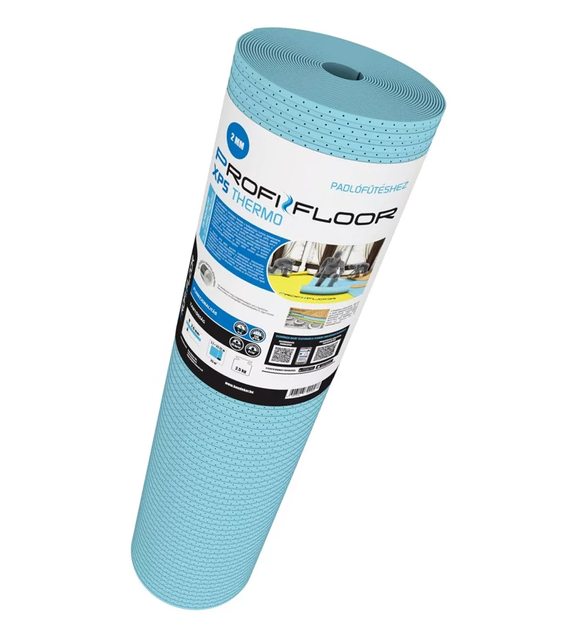 XPS lépéshanggátló alátétlemez 2 mm vastagságban laminált padlóhoz