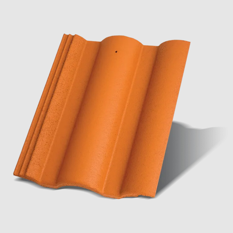 Terrán Danubia klasszikus hullámos beton Colorsystem Tégla tetőcserép